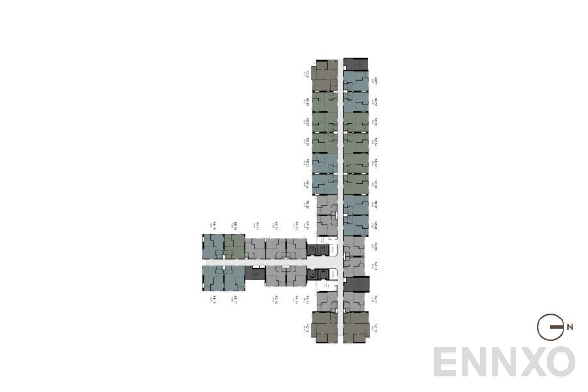 แปลนชั้น 9th-25th-floorplan ของโครงการ แอสปาย รัตนาธิเบศร์ 2