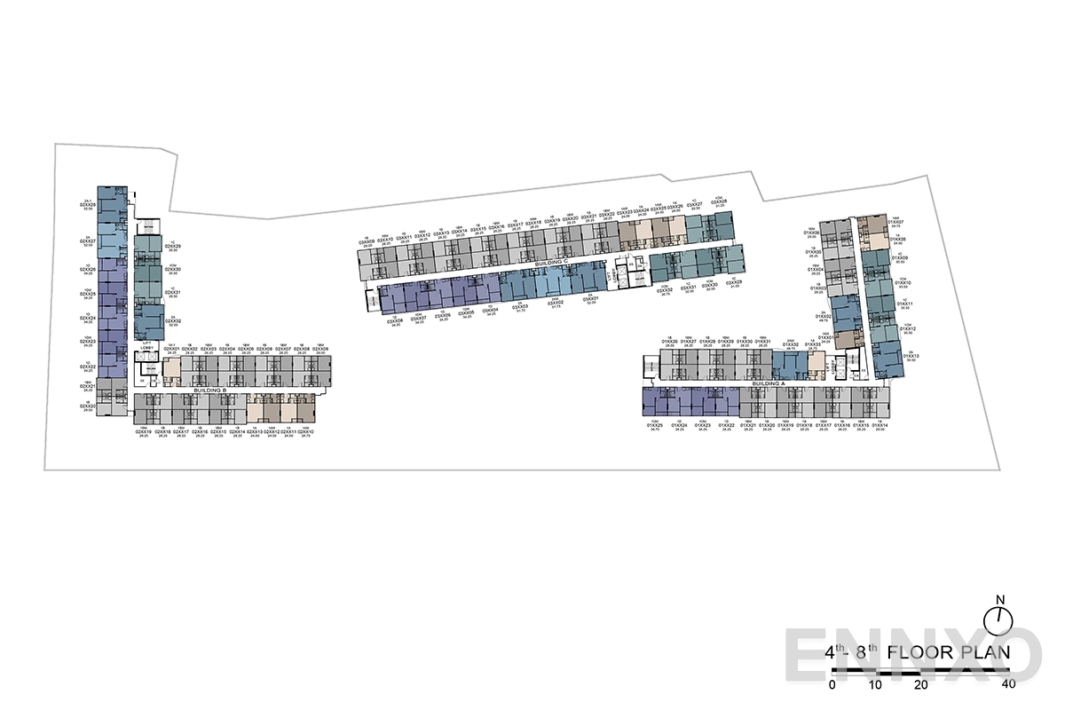 แปลนชั้น 4 - 8th Floor ของโครงการ ดีคอนโด รีฟ ภูเก็ต