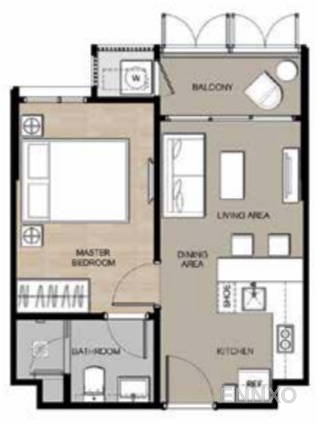 รูปแปลนห้อง 1A-1 ของโครงการ Mori Haus