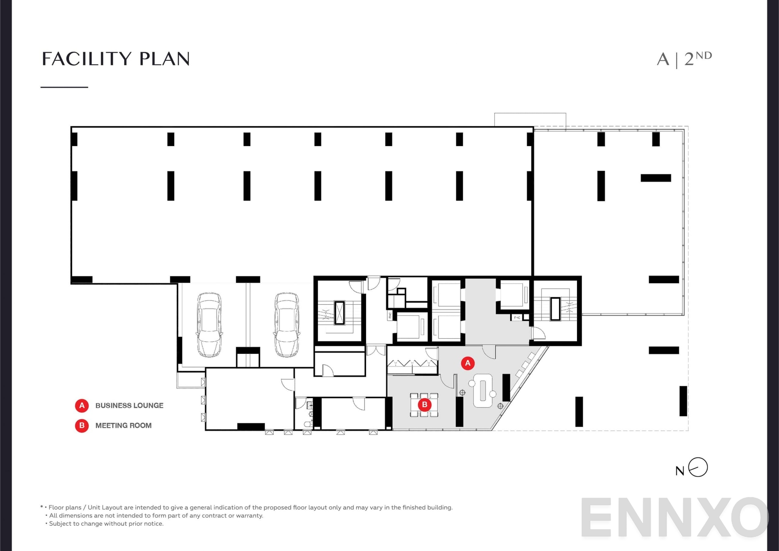 แปลนชั้น Facility Plan A 2 ของโครงการ Park Origin Thonglor