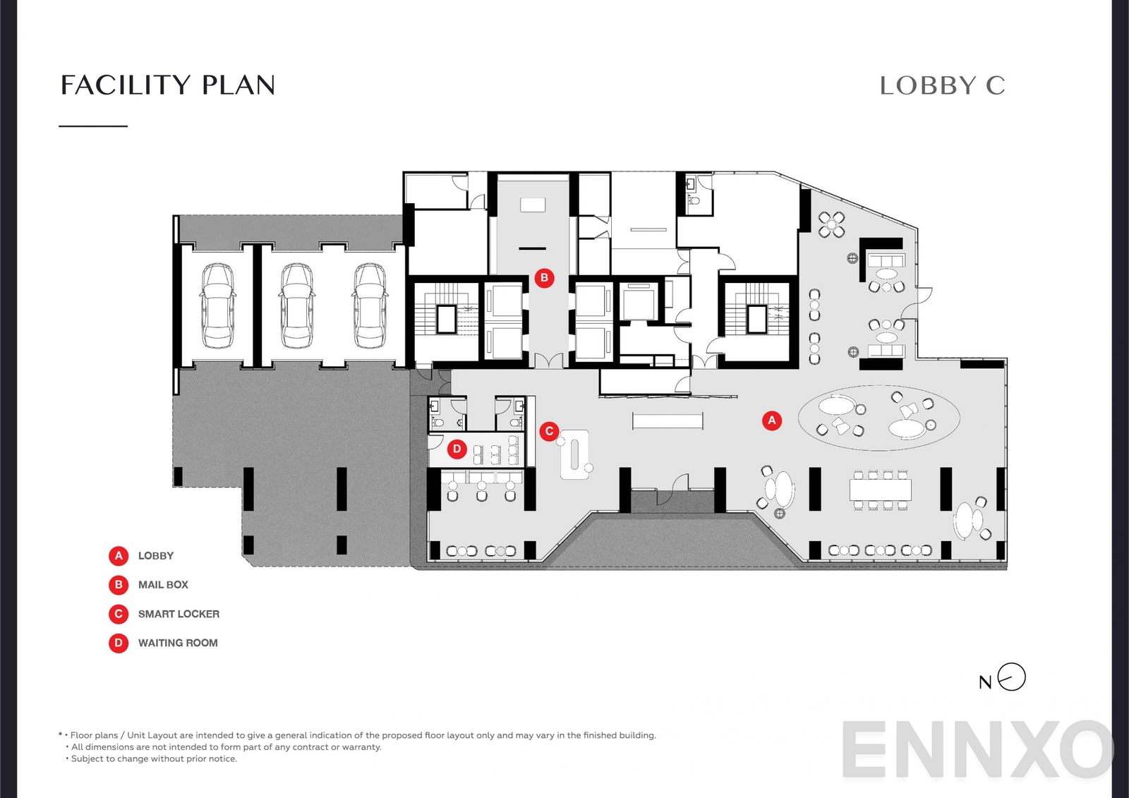 แปลนชั้น Facility Plan C ของโครงการ Park Origin Thonglor
