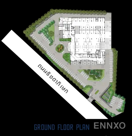 แปลนชั้น Building A (Master Plan) ของโครงการ เดอะ นิช โมโน รัชวิภา