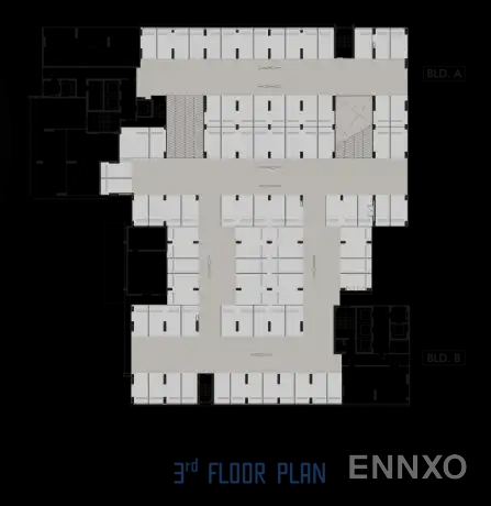 แปลนชั้น Building A (3rd Floor) ของโครงการ เดอะ นิช โมโน รัชวิภา
