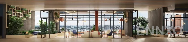 รูปบรรยากาศ terrace กับ tea room ของ เอ็กซ์ที ห้วยขวาง