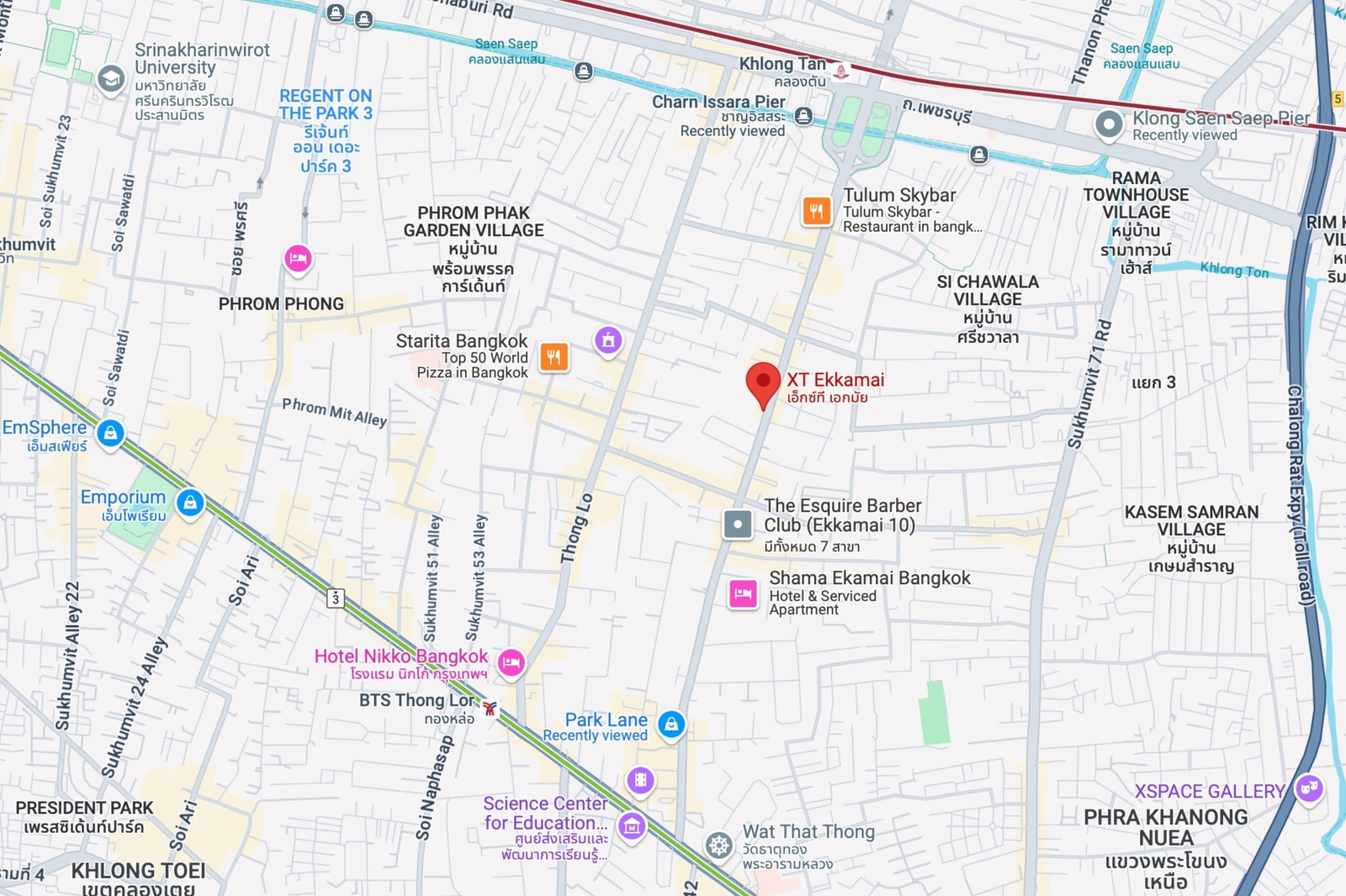 Location ของ XT Ekkamai